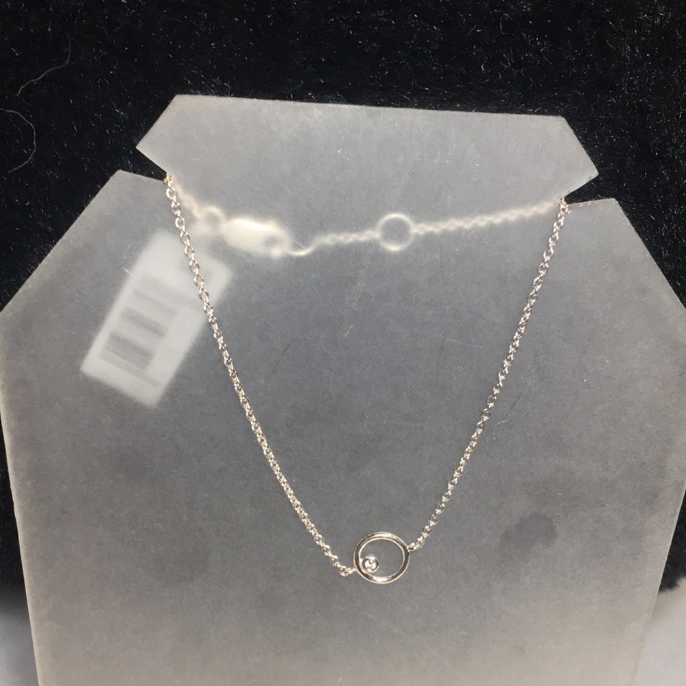 Beautiful stamped sterling silver open circle with Czech crystal bracelet. NWT
